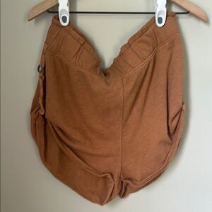 FP Movement by Free People Tan Cargo Shorts Relaxed Fit